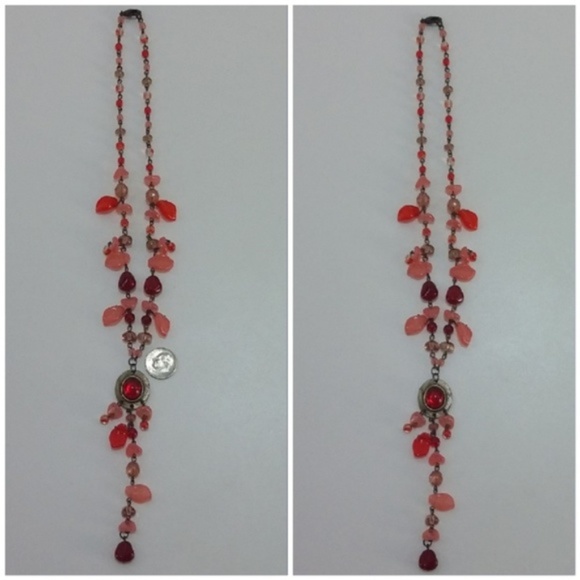 Multi Color Beaded Necklace. - Picture 3 of 8